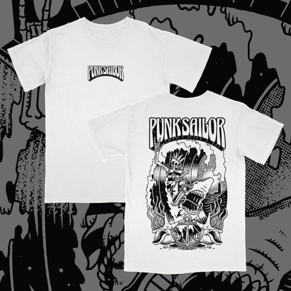 Camiseta Sharkskull blanca